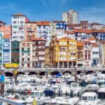 landscape, port, boats, people, buildings, nature, darling, clouds, colorful, sea